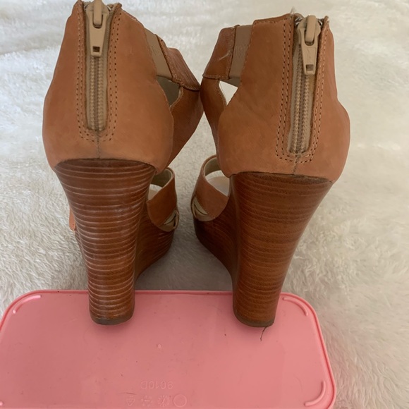 Seychelles Beige Risky Business Wedges size 10 - Picture 3 of 4